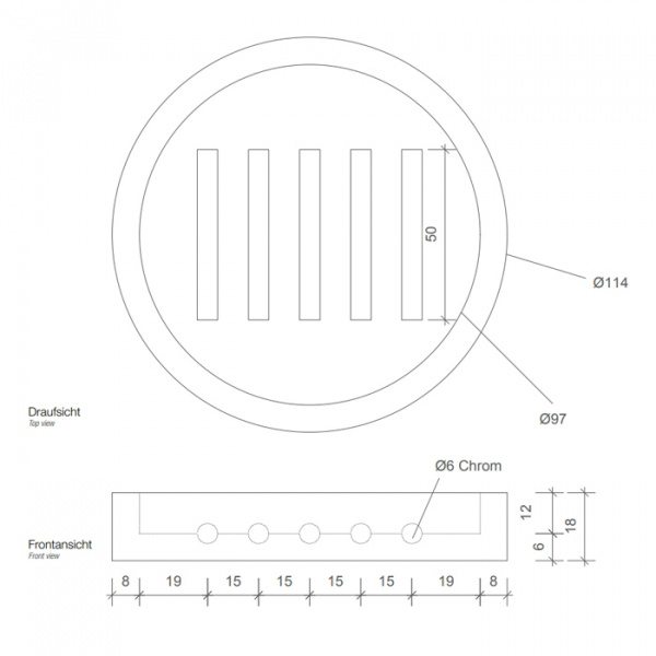 Decor Walther Stone STS Мыльница настольная, цвет: белый / сталь матовая