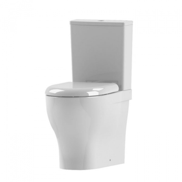 AZZURRA Pratica Унитаз моноблок 62,5x34,5xh80,5 см с бачком, сиденье на выбор, цвет: белый