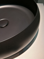 Bette Craft Раковина-чаша 35х35х12 cм, без отв., на столешницу, без перелива, цвет: флинт 414