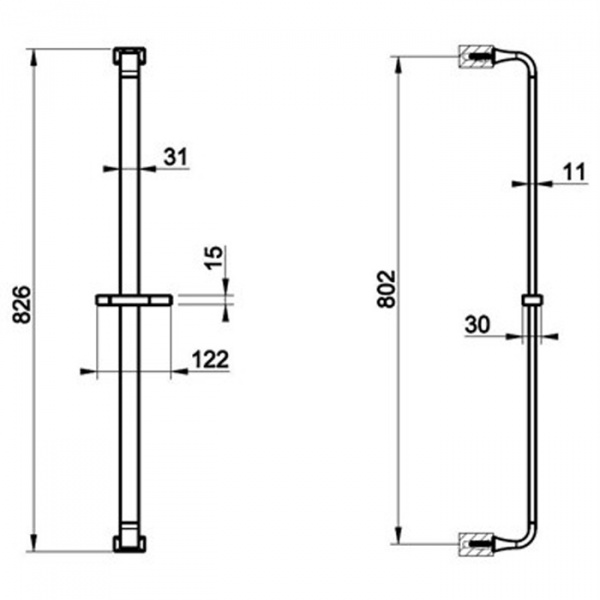 Gessi Mimi Душевая штанга, цвет: хром