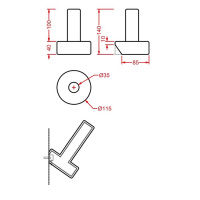 Artceram Postit Держатель туалетной бумаги с надписью по англ. керамический подвесной, 10,5 x 17 см, цвет: белый