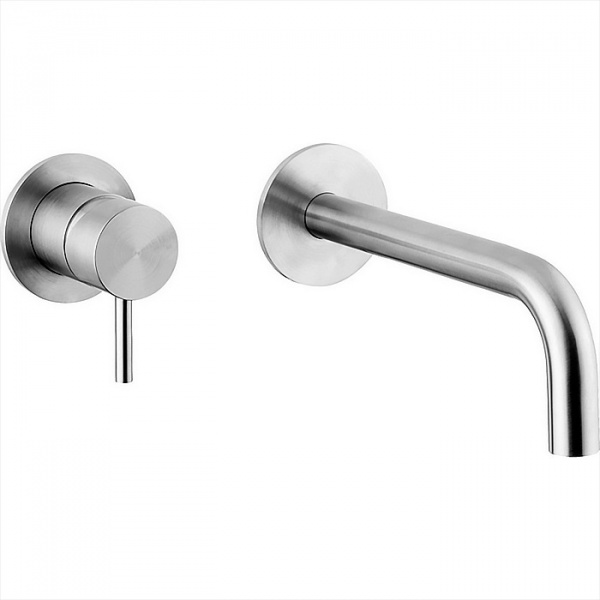 Kerasan Artwork Смеситель встраиваемый для раковины с внутр. частью , нерж сталь сатинированная