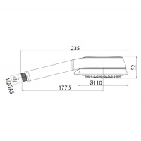 Bossini Classic Душевой гарнитур, настенный, цвет: золото