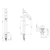 Смеситель для раковины Bongio Mini One, цвет: хром