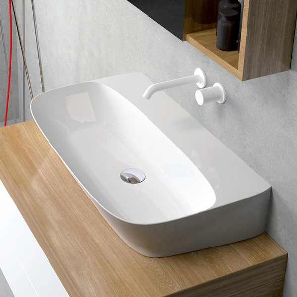 AZZURRA PRUA Раковина 65х45 см, без отв., цвет: белый