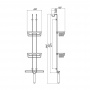Emco System2 Навесная полка на душевую дверь, 2 корзины, 1 водосгон, подвесной, цвет: хром