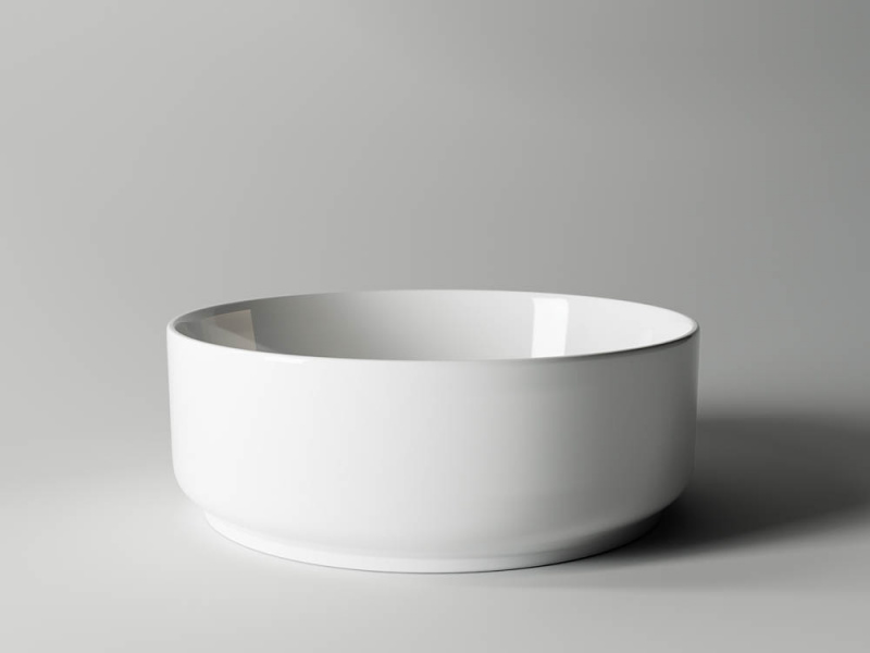 Умывальник чаша накладная круглая Element 360*360*120мм Ceramica Nova белый CN5001