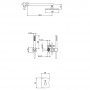 Gattoni Intersezione Комплект для душа со встроенным смесителем, перекл. на 2 вых, с ручной лейкой и верхним душем 300х300 мм, цвет: хром