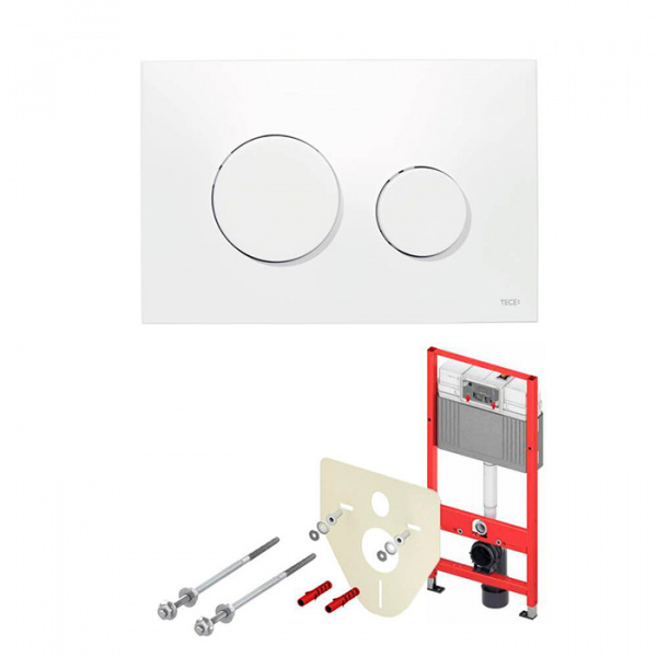 TECEbase модуль (4в1) в комплекте с панелью смыва Loop, цвет: белый
