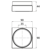 EMCO Liaison Мыльница подвесная, матовое стекло, цвет: хром