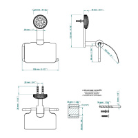 THG Hirondelles Держатель т/б, подвесной, цвет: хром