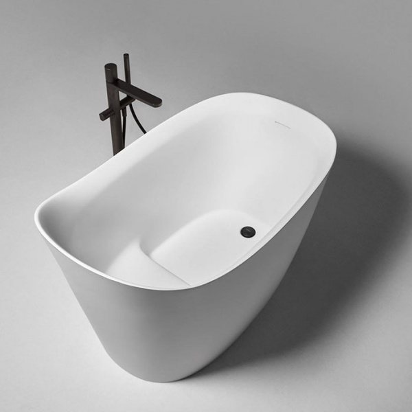 Antonio Lupi Mastello Ванна отдельностоящая 135х75хh87 см, с донным клапаном (хром), сифоном и гибким шлангом, мат-л: Flumood