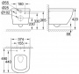 Унитаз-компакт унитаз Grohe Bau Ceramic 39560000 безободковый