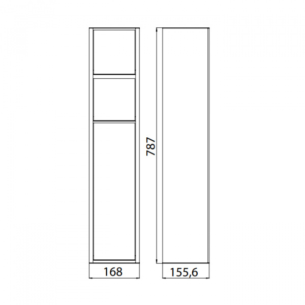 EMCO Asis 150 Модуль для унитаза настенный, ершик, держатель т/бумаги, запасного рулона , правый/левый, цвет: алюминий/белый ELS