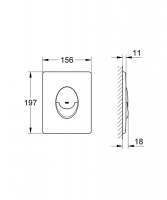 Панель смыва для унитаза Grohe Skate Air 38505P00