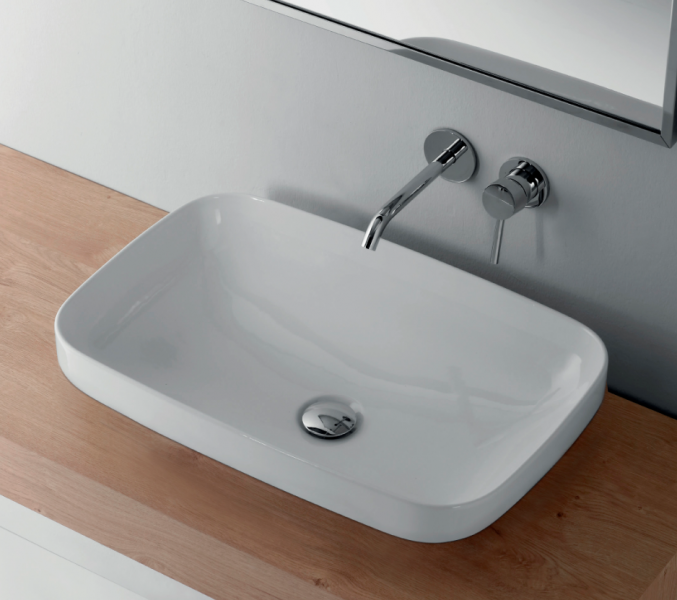 Kerasan Tribeca Раковина 60х38 см, без отв., цвет: белый