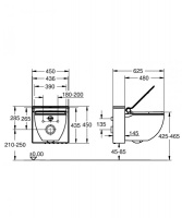 Подвесной унитаз-биде Grohe Sensia IGS 39111SH0